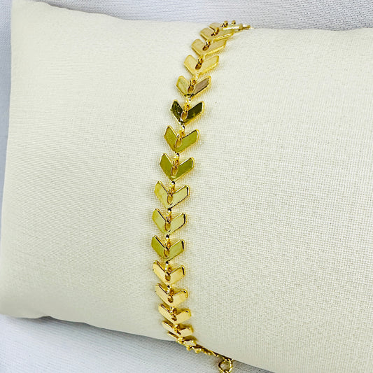 PULSEIRA ELIANA  - BANHO DE OURO 18k