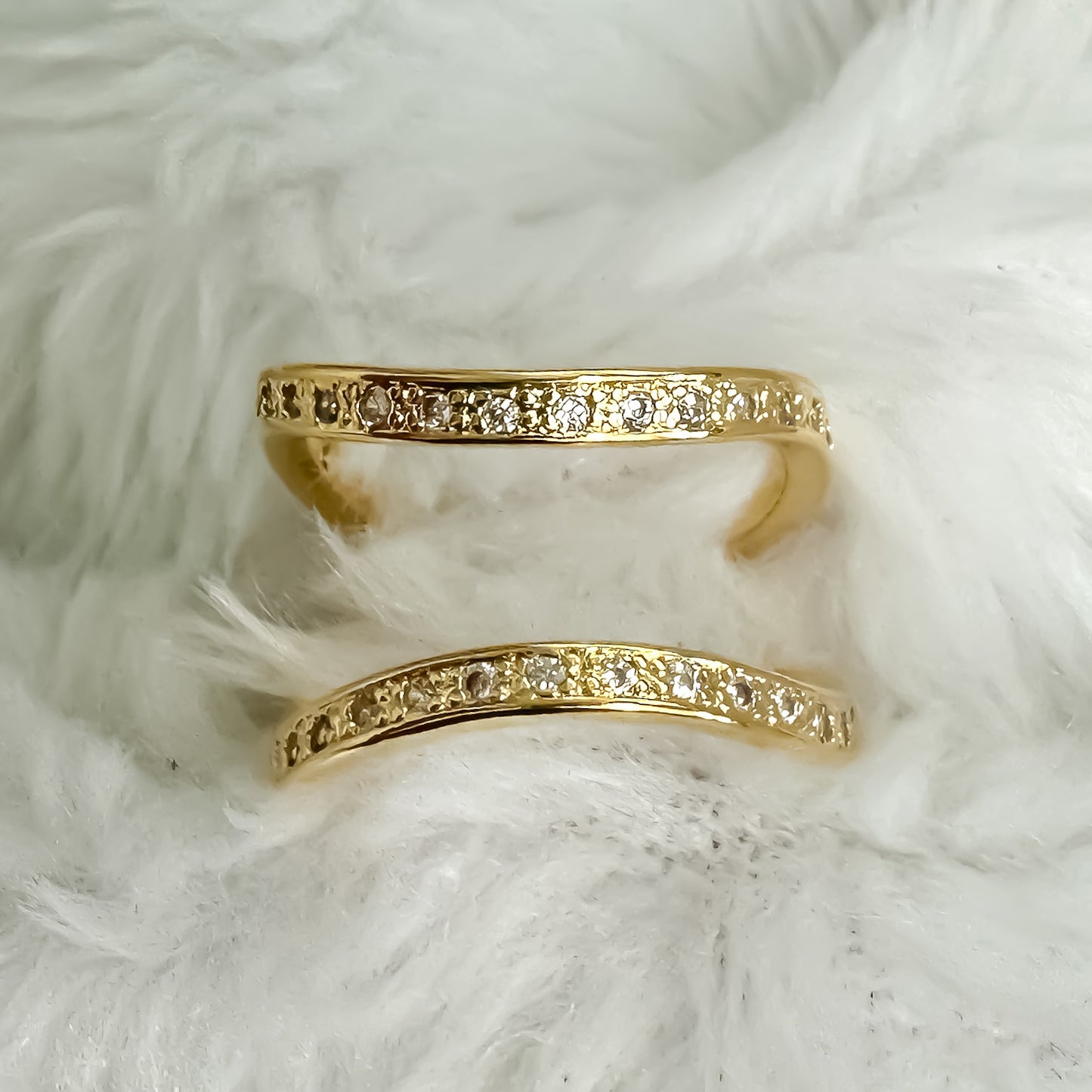 ANEL FLAVIA REGULAVEL - BANHO DE OURO 18k