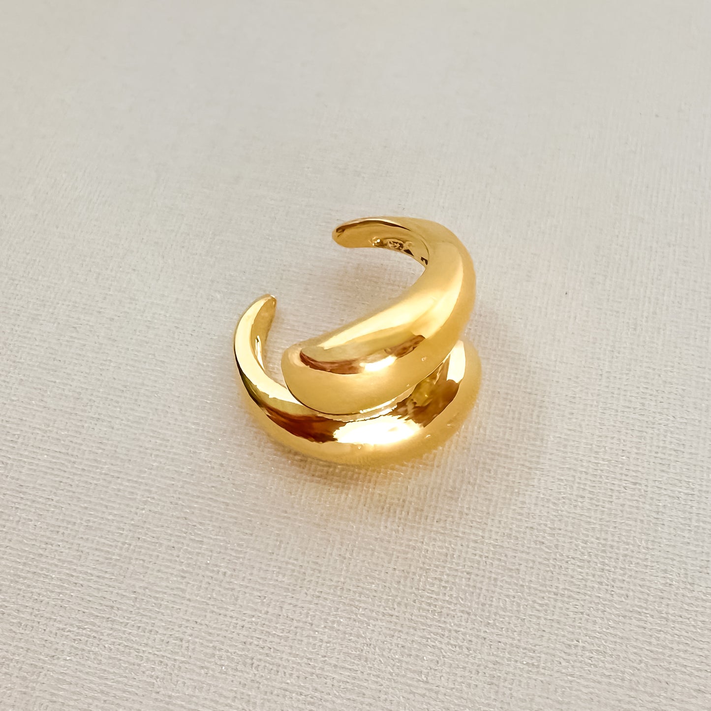 PIERCING EAR CUFF LINA - BANHO DE OURO 18k