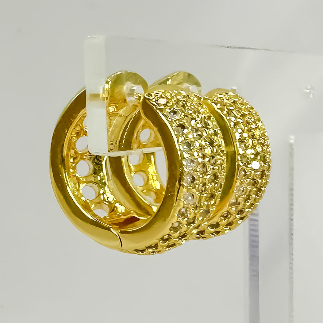 BRINCO MILENE  - BANHO DE OURO 18k