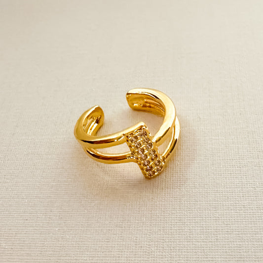 PIERCING EAR CUFF ALMA - BANHO DE OURO 18k