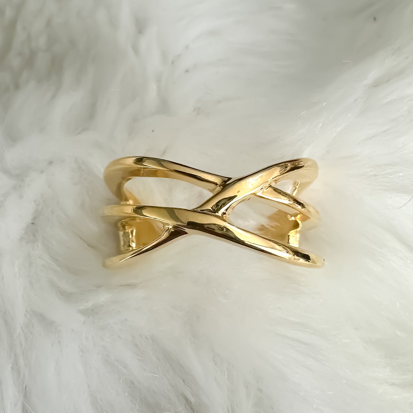ANEL WIND REGULAVEL - BANHO DE OURO 18k
