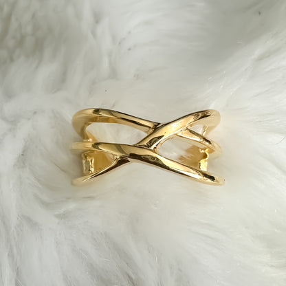 ANEL WIND REGULAVEL - BANHO DE OURO 18k