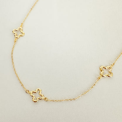 COLAR FIORI 40 cm - BANHO DE OURO 18k