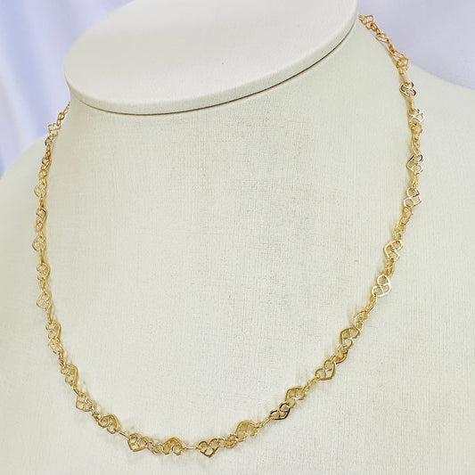 COLAR AMOR PERFEITO  - BANHO DE OURO 18k