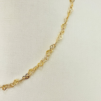 COLAR AMOR PERFEITO  - BANHO DE OURO 18k