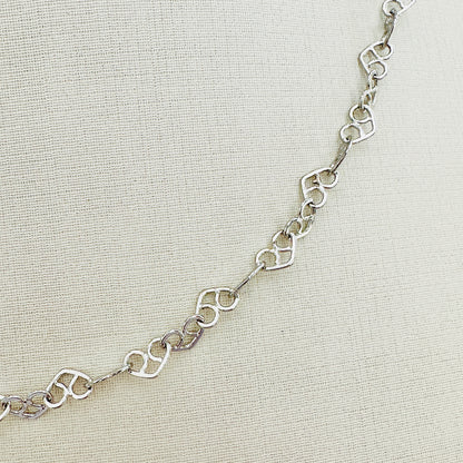 COLAR AMOR PERFEITO  - BANHO DE RÓDIO BRANCO