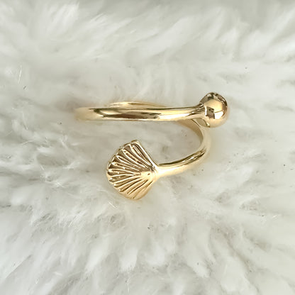 ANEL DEDINHO REGULAVEL - BANHO DE OURO 18k