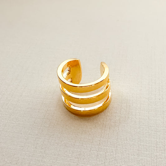 PIERCING EAR CUFF VIVIAN - BANHO DE OURO 18k