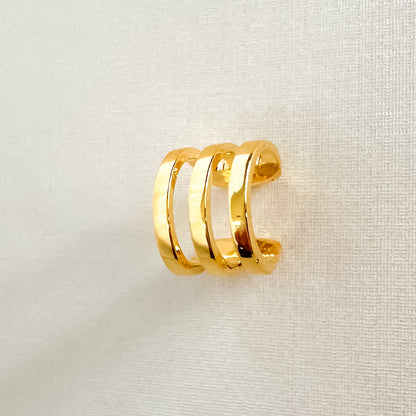 PIERCING EAR CUFF VIVIAN - BANHO DE OURO 18k