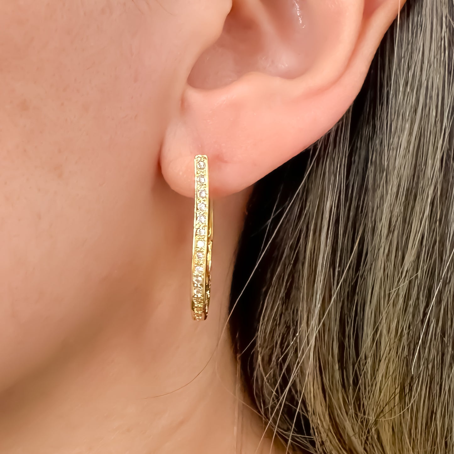 BRINCO CINTIA  - BANHO DE OURO 18k