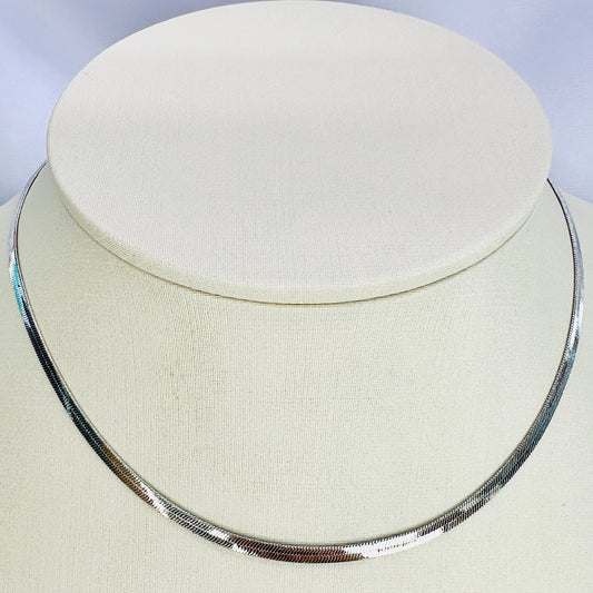 CHOKER ORION I 35 CM - BANHO DE RÓDIO BRANCO