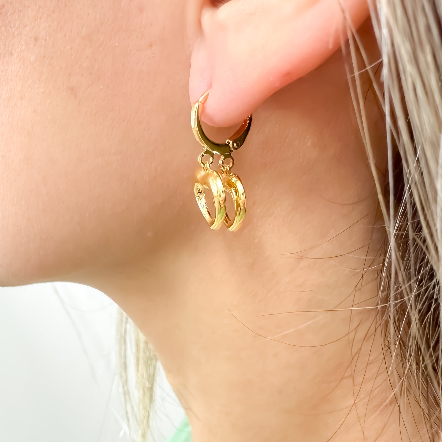 BRINCO SOLANGE  - BANHO DE OURO 18K