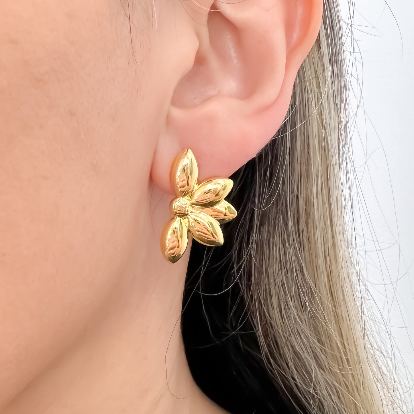 BRINCO VALERIANA  - BANHO DE OURO 18k