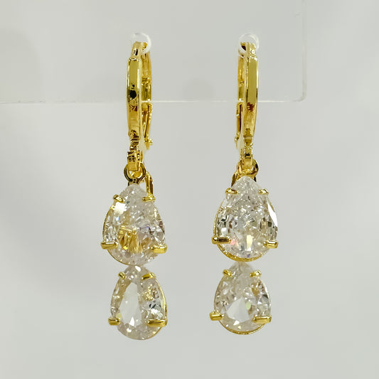 BRINCO DROPS  - BANHO DE OURO 18k
