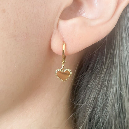 BRINCO HEART CLIQUE - BANHO DE OURO 18k