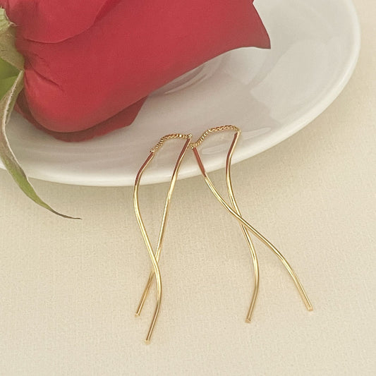BRINCO SERENA  - BANHO DE OURO 18k