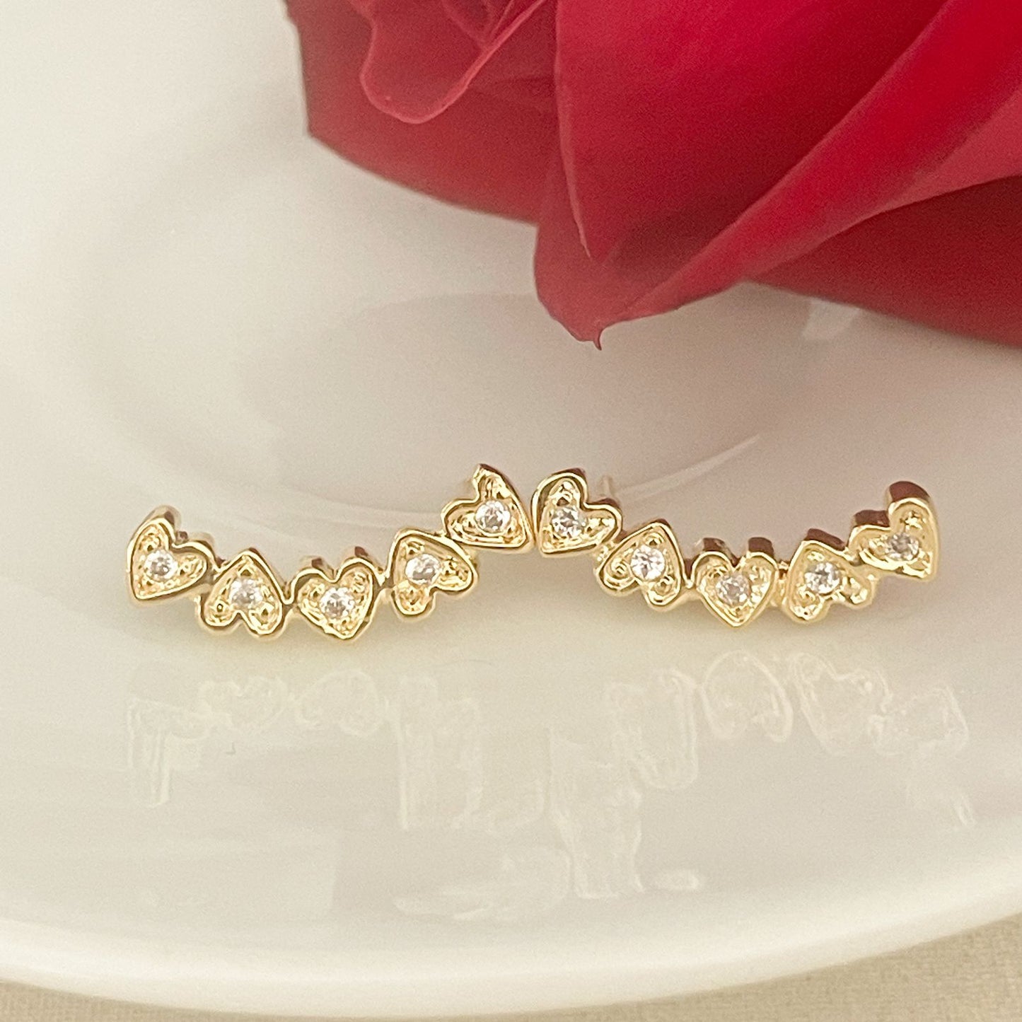 BRINCO ARIANE  - BANHO DE OURO 18k