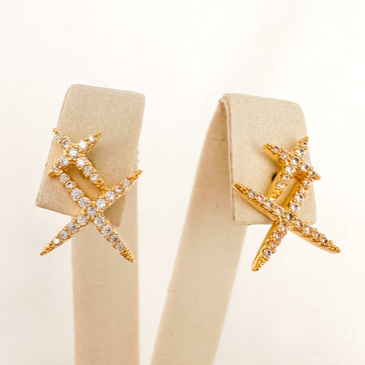 BRINCO TWINS  - BANHO DE OURO 18k