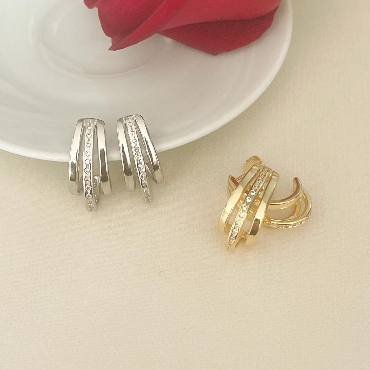 BRINCO LAVINIA  - BANHO DE OURO 18K