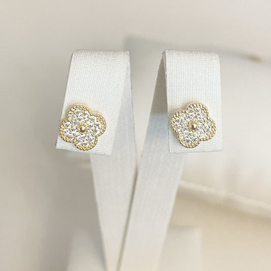 BRINCO TREVO  - BANHO DE OURO 18k