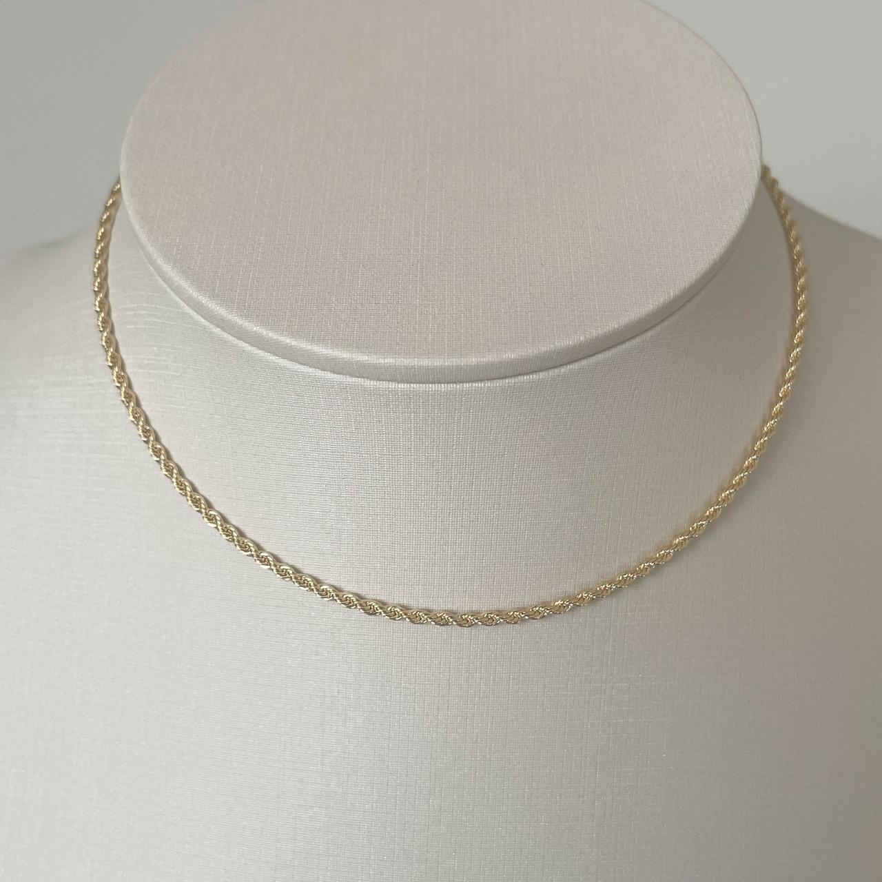 CHOKER LUMINE 40 CM - BANHO DE OURO 18k