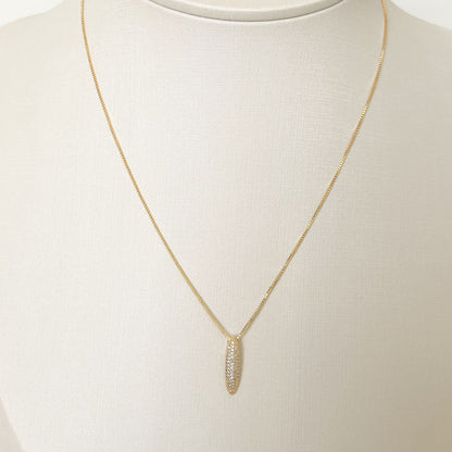 COLAR E PINGENTE CHOSEN  - BANHO DE OURO 18k