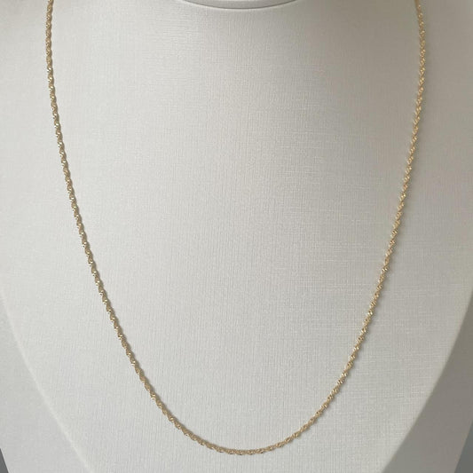 COLAR DAMA 60 CM - BANHO DE OURO 18k
