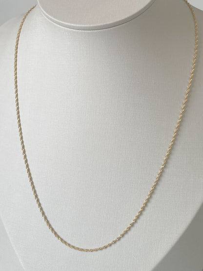 COLAR DAMA 60 CM - BANHO DE OURO 18k