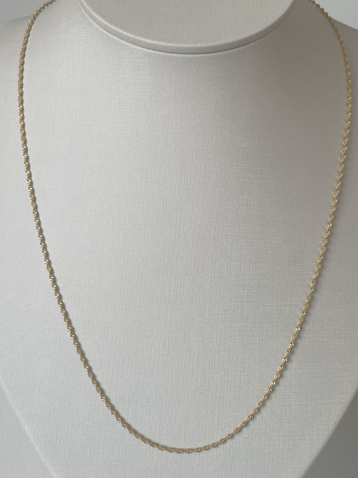 COLAR DAMA 60 CM - BANHO DE OURO 18k