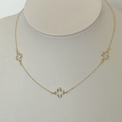 COLAR FIORI 40 cm - BANHO DE OURO 18k