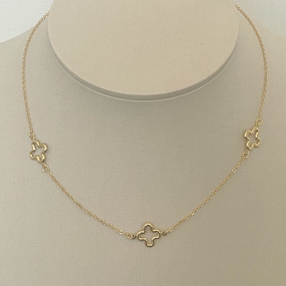 COLAR FIORI 40 cm - BANHO DE OURO 18k