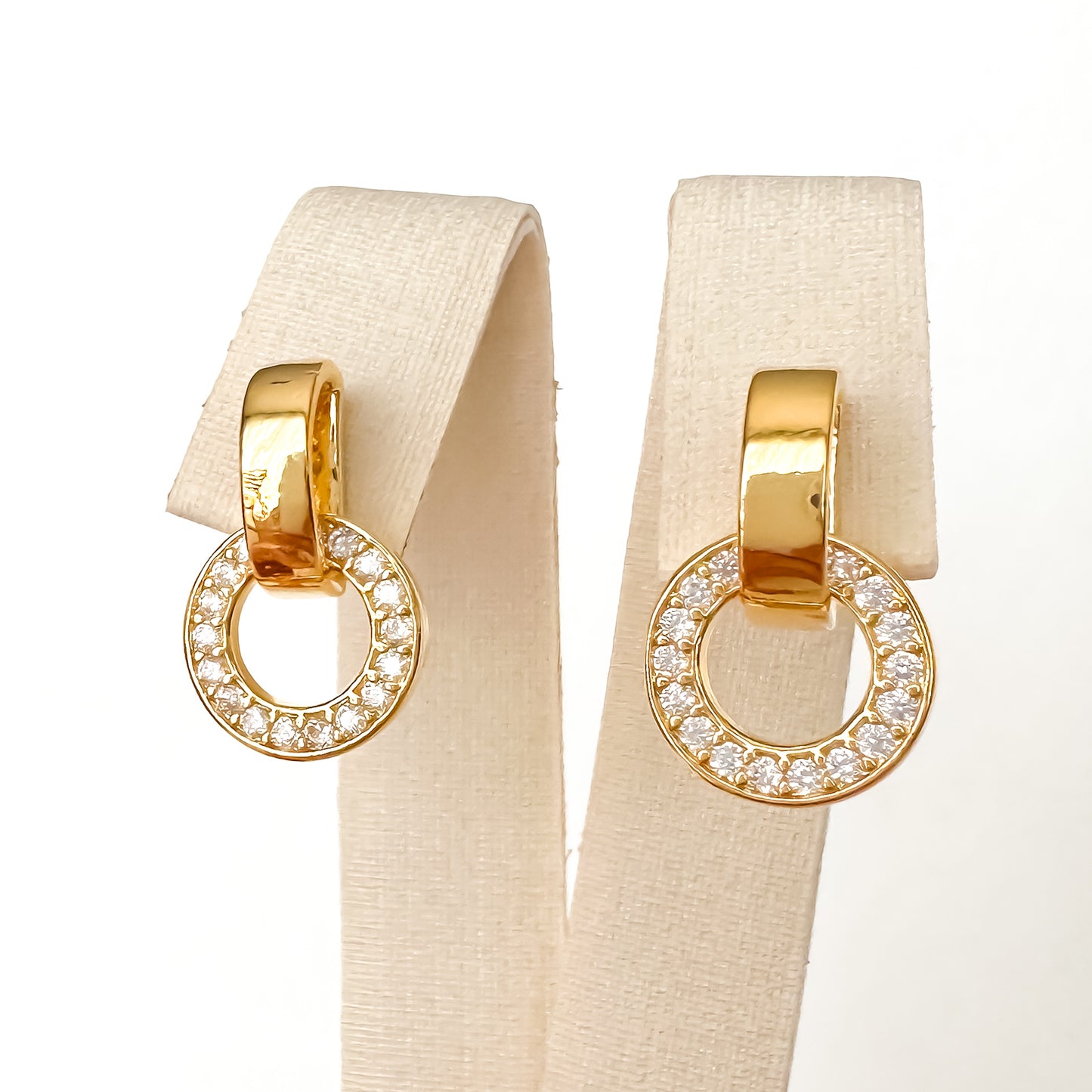 CONJUNTO SIMBLE  - BANHO DE OURO 18k