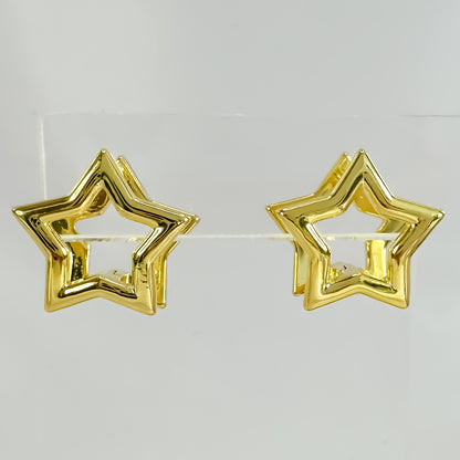 BRINCO STELLA  - BANHO DE OURO 18k