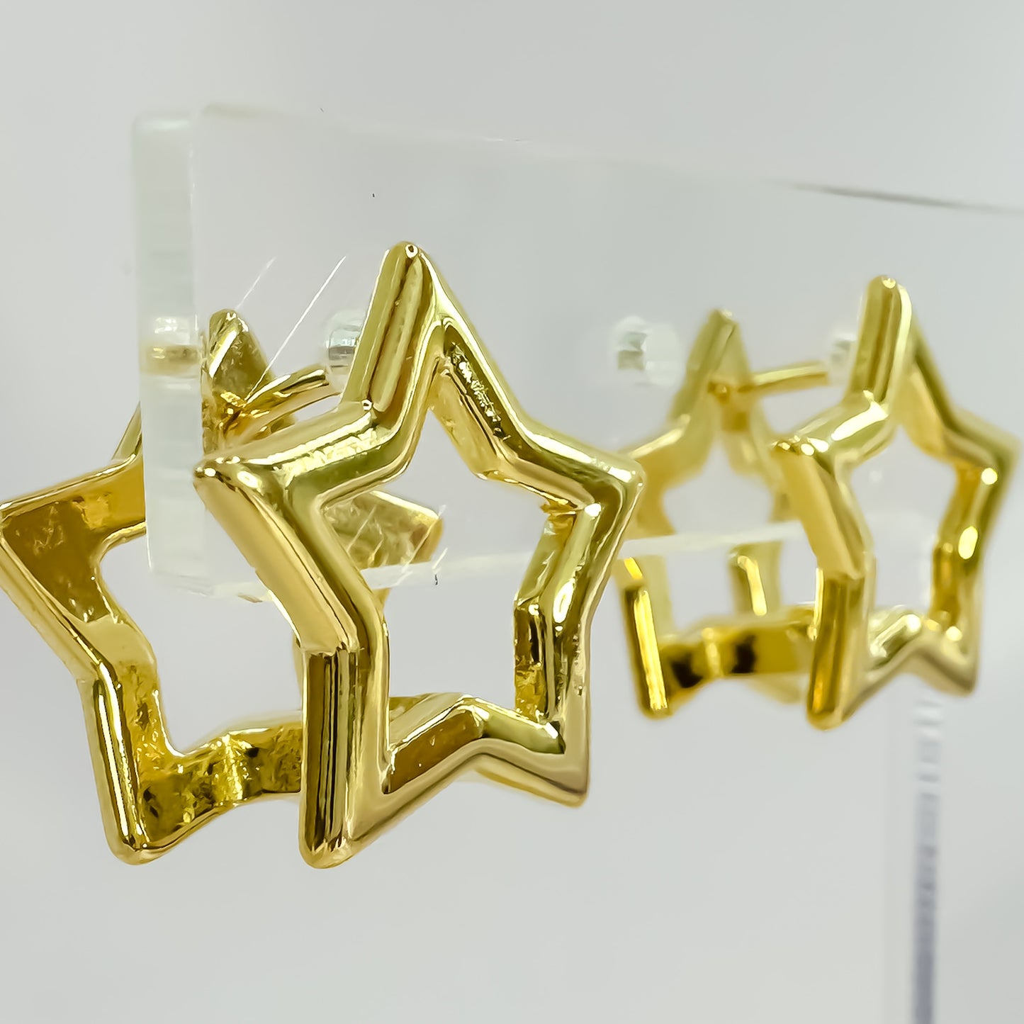 BRINCO STELLA  - BANHO DE OURO 18k