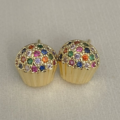 BRINCO INFANTIL CUPCAKE   - BANHO DE OURO 18k