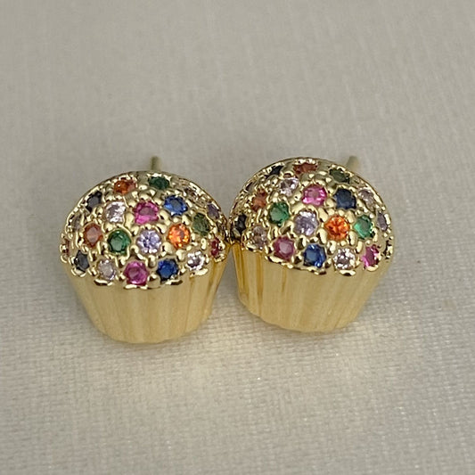 BRINCO INFANTIL CUPCAKE   - BANHO DE OURO 18k