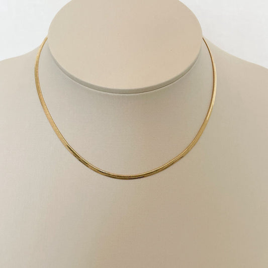 CHOKER LUAR 35 CM - BANHO DE OURO 18k