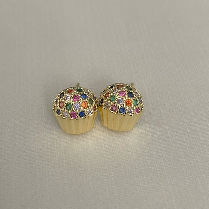 BRINCO INFANTIL CUPCAKE   - BANHO DE OURO 18k