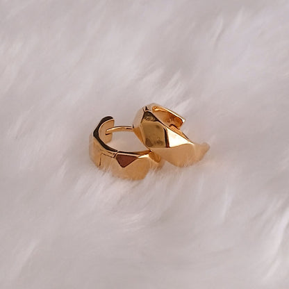 BRINCO PAULA PEQ - BANHO DE OURO 18k