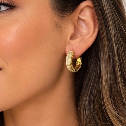 BRINCO VENUS CLIQUE - BANHO DE OURO 18k
