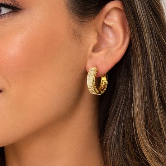 BRINCO VENUS CLIQUE - BANHO DE OURO 18k