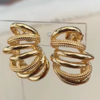 BRINCO MARINA GDE - BANHO DE OURO 18k