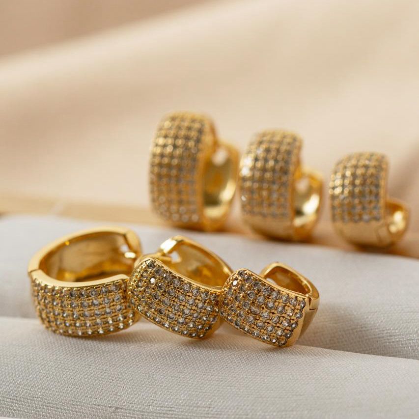 BRINCO DEIA PEQ - TRIO - BANHO DE OURO 18k